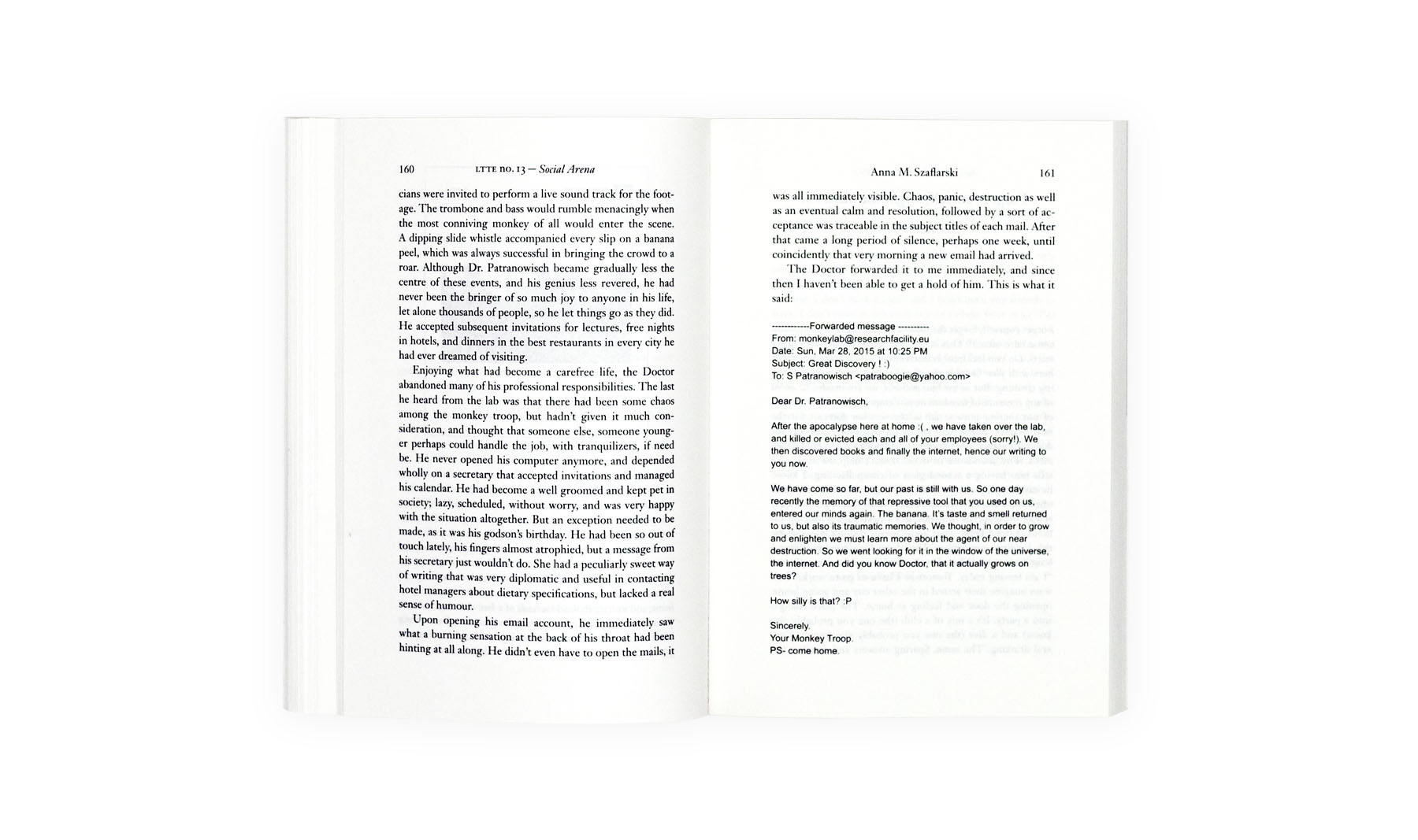 Product image of Letters to the Editors. A Journal