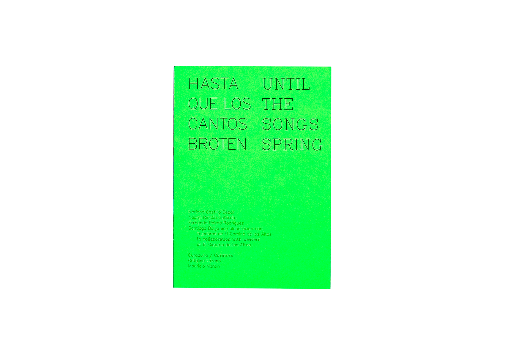 Product image of Hasta que los Cantos Broten – Until the Songs Spring
