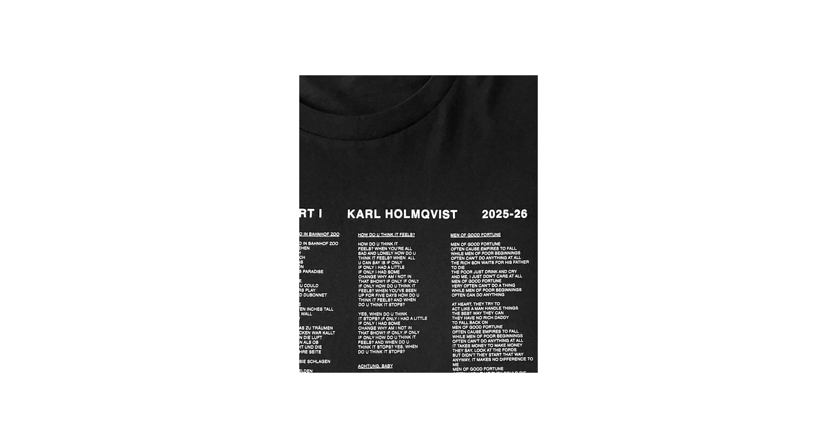Product image of Karl Holmqvist – BERLIN TRILOGY PART I (2025–26) Long Sleeve